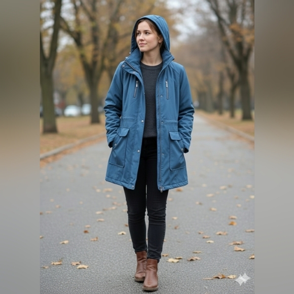 Nine West Soft Shell All Season JacketColor: Blue, Size: LARGE, (EUC) - Picture 3 of 9